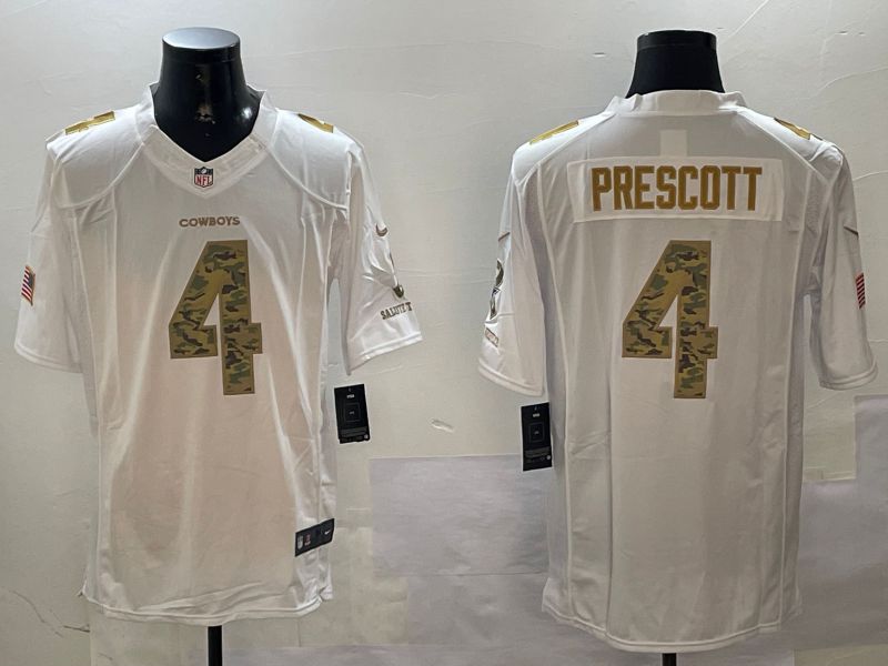 Men Dallas Cowboys #4 Prescott White admiral 2024 Nike Limited NFL Jersey style 1->pittsburgh steelers->NFL Jersey